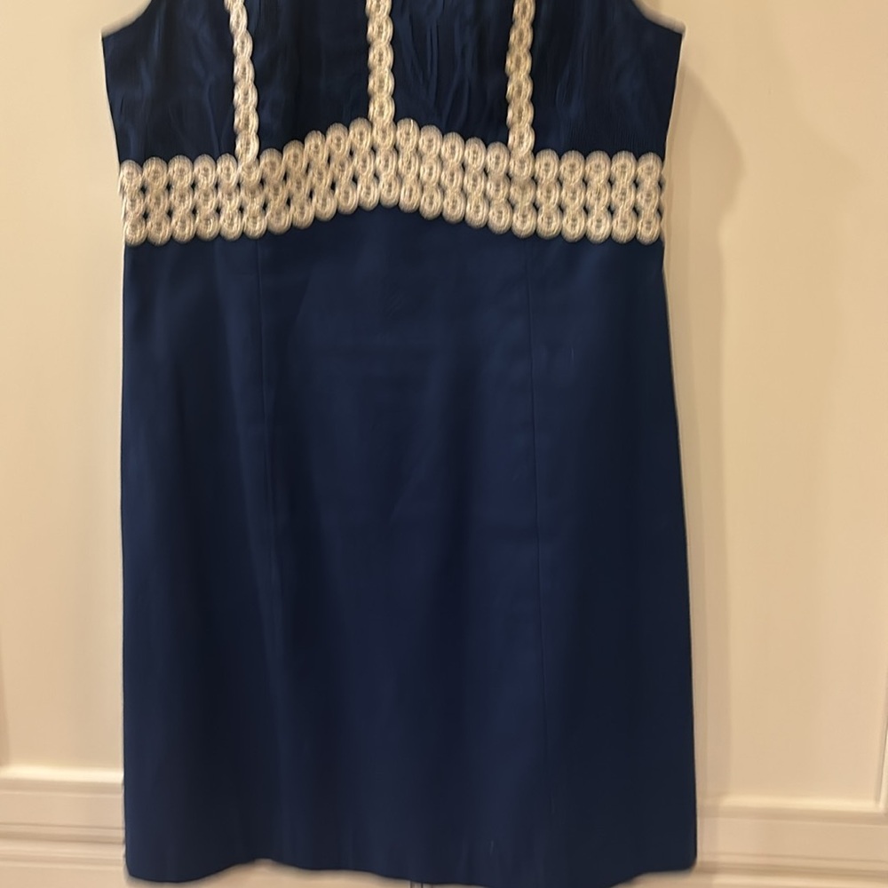 Lilly Pulitzer sleeveless dark navy dress size 6 - Picture 5 of 16